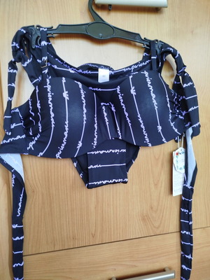 Dark blue bikini new, size 46 EU 3XL, padded cups D