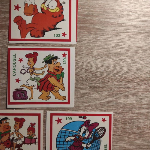 Crazy Cray stickers Carousel 1987 like new, 3 sealed packs plus 30 singles