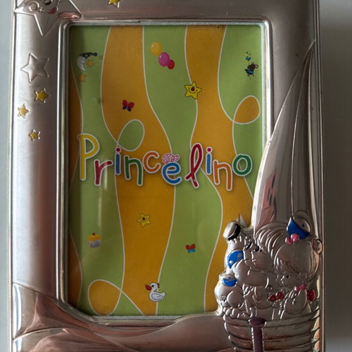 Silver children's photo frame like new