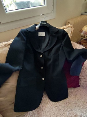 Black designer jacket used, size M