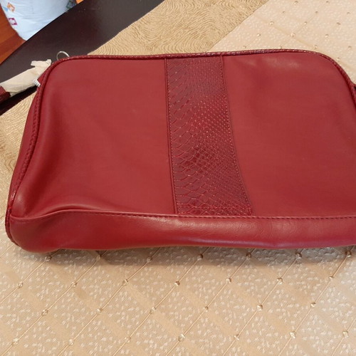 Red toiletry bag new