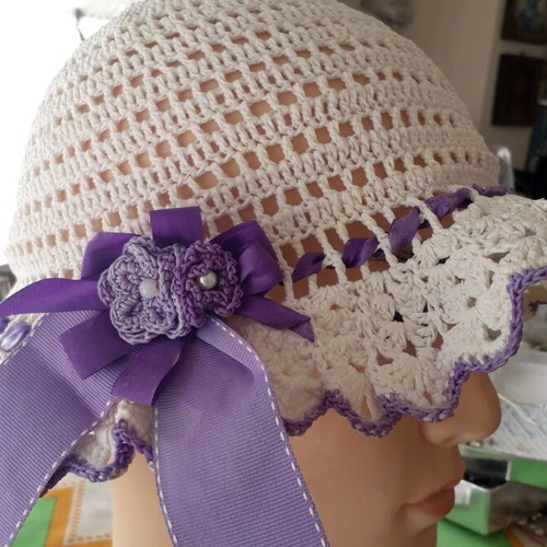 Handmade summer crochet hat new