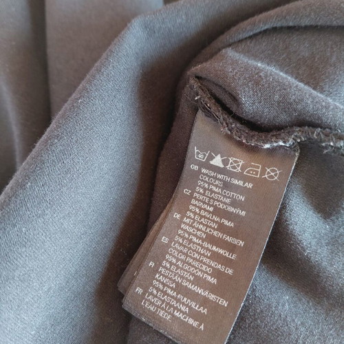 Casual black cotton t-shirt H&M like new, size S