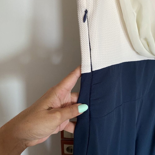 Le Vertige jumpsuit like new, beige and blue, size M
