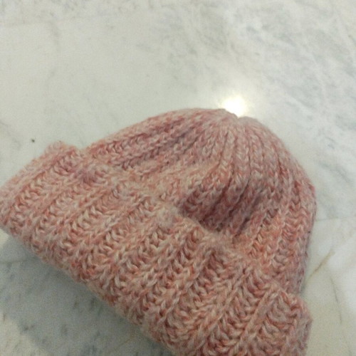 Handmade pink hat like new, size M