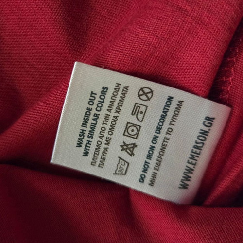 Emerson men's T-shirt, red, size Medium