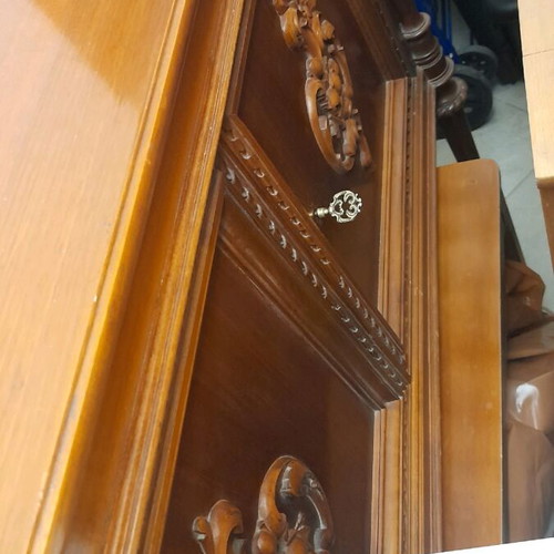 Collectable wooden handmade antique buffet