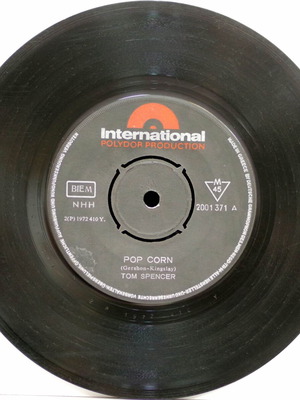 Tom Spencer Pop Corn & Moog March 7'' βινύλιο μεταχειρισμένο, pop