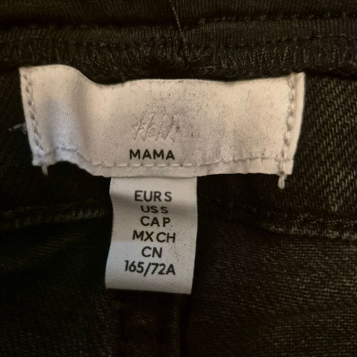 H&M maternity jeans black like new, size S