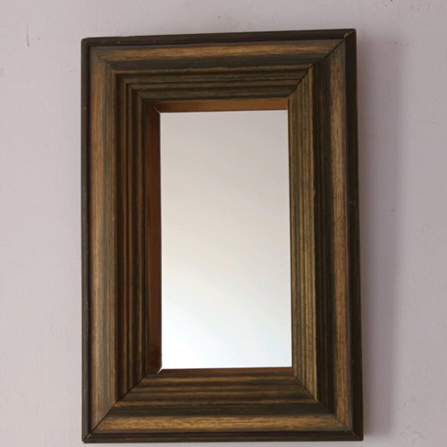 Mirror in frame used, dimensions 35x25 cm