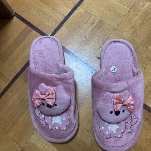 Slippers size 37 like new, pink