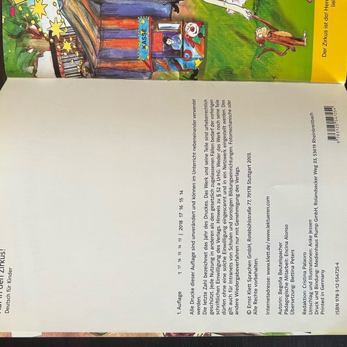 German language learning books for children aged 6, set of 3 with 2 CDs
