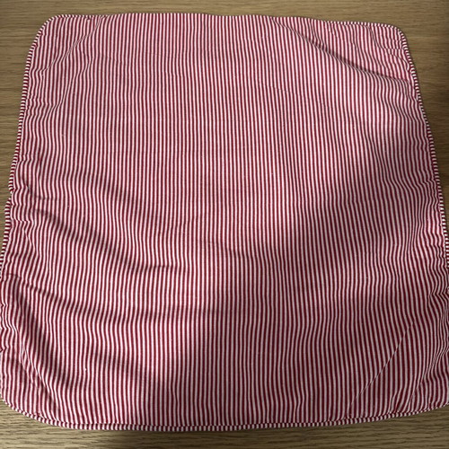 Butler’s pillowcases used, set of 2, red and striped