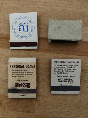 Matchboxes used, pack "Banks"
