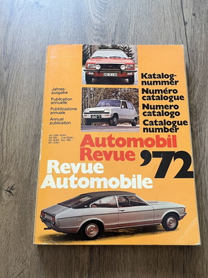 Revue Automobile 1972 book like new, French
