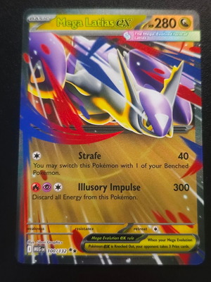 Pokemon Mega Latias ex 100/132 card new from Mega Evolutions 2025