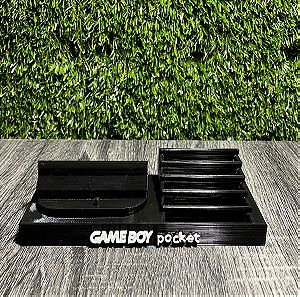 Βάση για GameBoy Pocket και 5 κασέτες - 3D Printed - 3D Εκτυπωμένο (GB Pocket Stand/Holder)