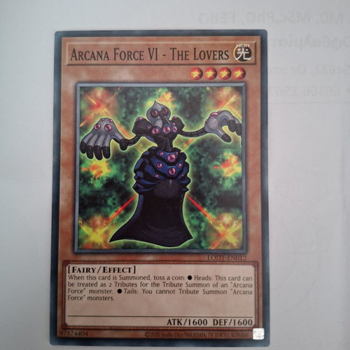 Yu-Gi-Oh! card Arcana Force VI – The Lovers like new