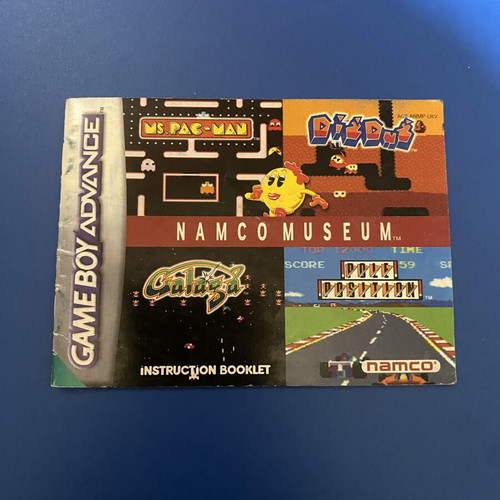 Game Boy Advance Namco Museum manual used, original