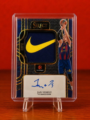 Jan Vesely 1 of 1 Snakeskin Prime Selections Autograph Nike Patch card