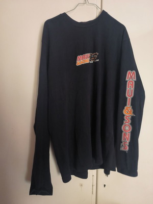 Maui long-sleeve shirt black XL like new