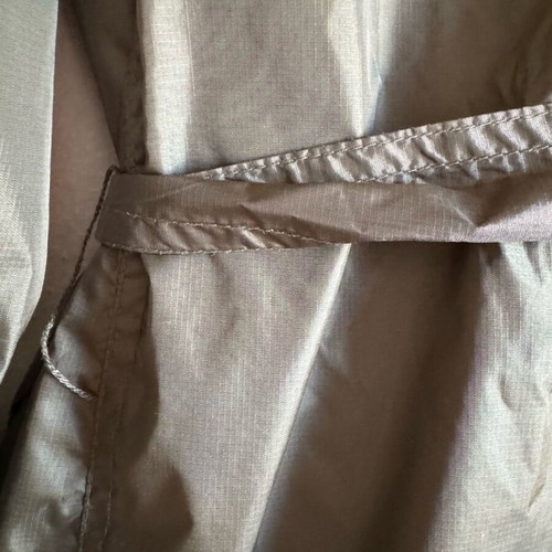 Mango waterproof jacket used, removable hood, green, size S