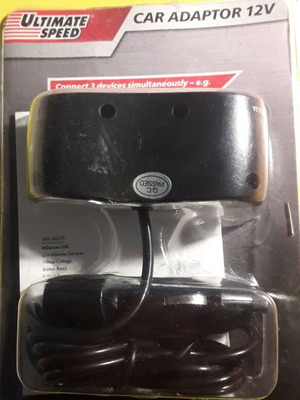 Car adaptor 12V new