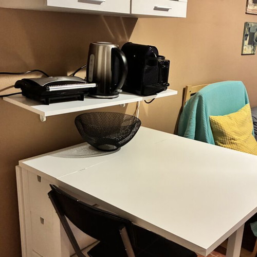 IKEA Norden Folding Table like new with wheels and brakes