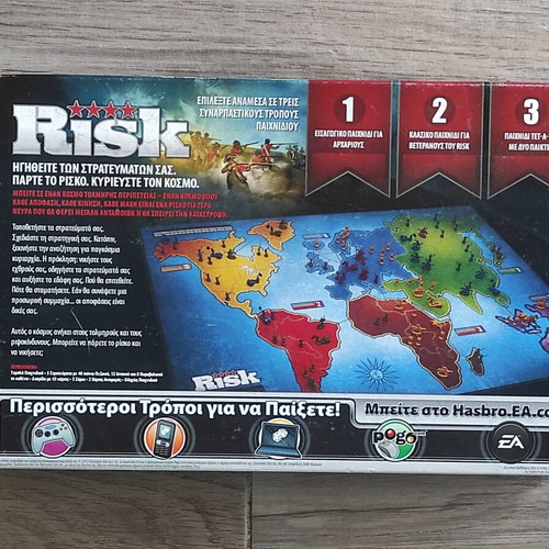 Risk board game Hasbro 2013 used with instructions