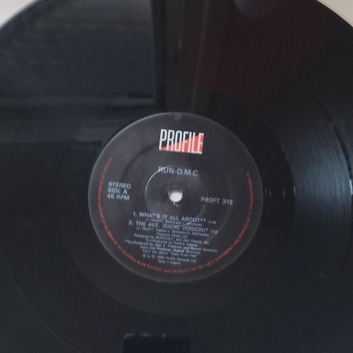 Run DMC What's It All About LP vinyl record used, hip-hop