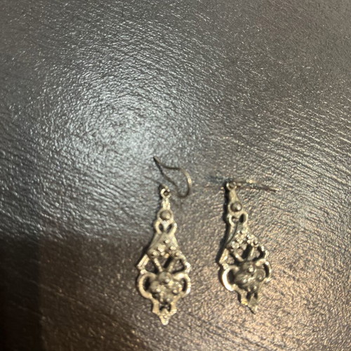Vintage stainless steel earrings from the 90s like new, silver