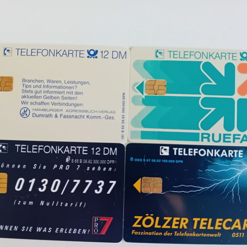 Phone cards Germany pack of 4 like new