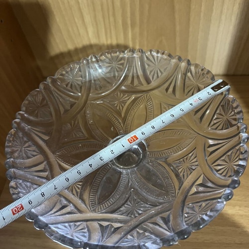 Glass fruit bowl 1950 like new