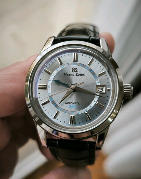 Grand Seiko Custom Mod Sky Blue GMT 39mm. NH34 Automatic watch