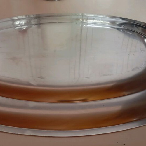 Stainless steel platter huge like new 56x38 cm