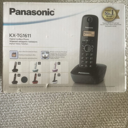 Panasonic KX-TG1611 cordless phone like new with original box