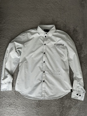 G Star Raw Vintage Mens Striped Long Sleeve Shirt used, size XL