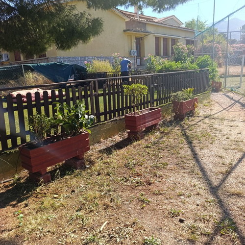 Impregnated fence and playground carpet