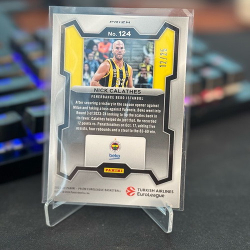 Panini EuroLeague Prizm Nick Calathes Mojo/25 new