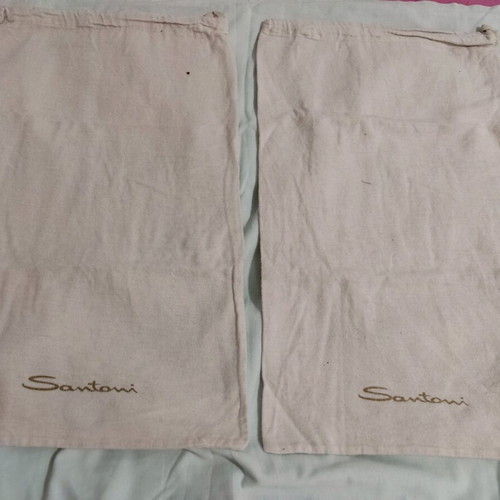 Dust bag Santoni bags and shoes like new, 2 pieces