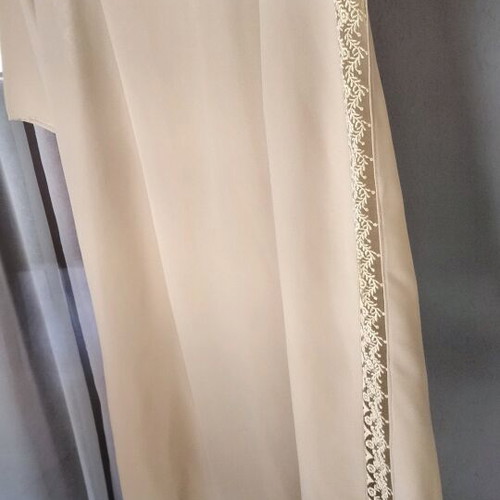 Maxi dress beige new with lace details