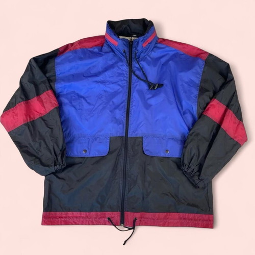 Vintage Shamp men's windbreaker size M like new, multi 90s