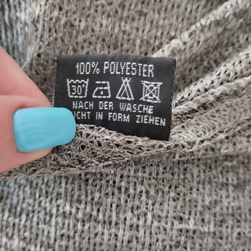 Vintage Adessa Woman blouse like new, grey, size 36 (fits S/L)