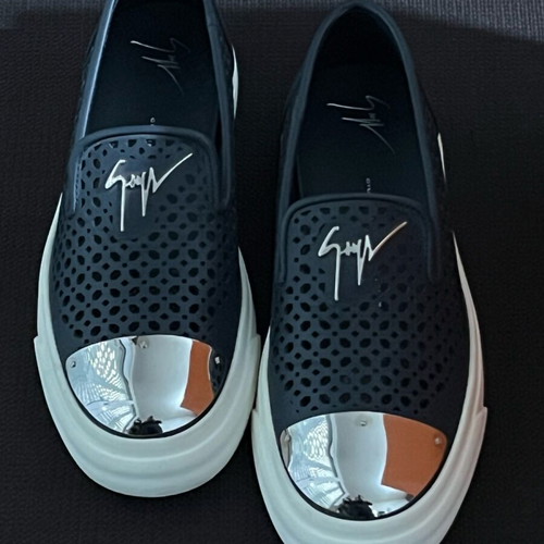 Giuseppe Zanotti Slip-on Leather Sneakers size 40 like new, dark blue