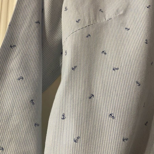 Women's shirt light blue with nautical pattern, like new, size L