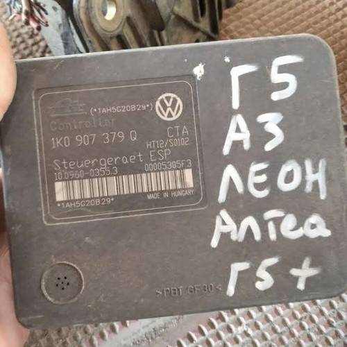 ABS pump used for Golf 5 Plus with numbers 1K0 907 379 Q, 1K0 614 517 J