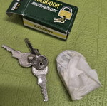 Padlock security new with 3 keys