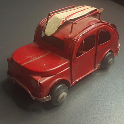 Vintage decorative iron toy car used