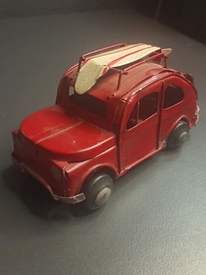 Vintage decorative iron toy car used