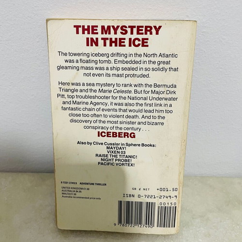 English thriller and adventure books used, set of 4 pocket editions
